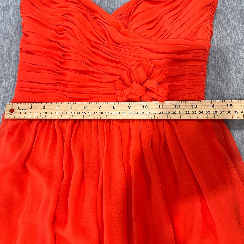 After Six Strapless Orange Dress size 4 - Picture 6 of 9